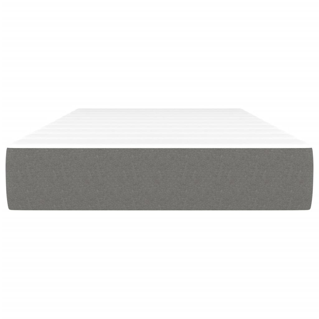 Pocketveringmatras 90x200x20 cm stof donkergrijs