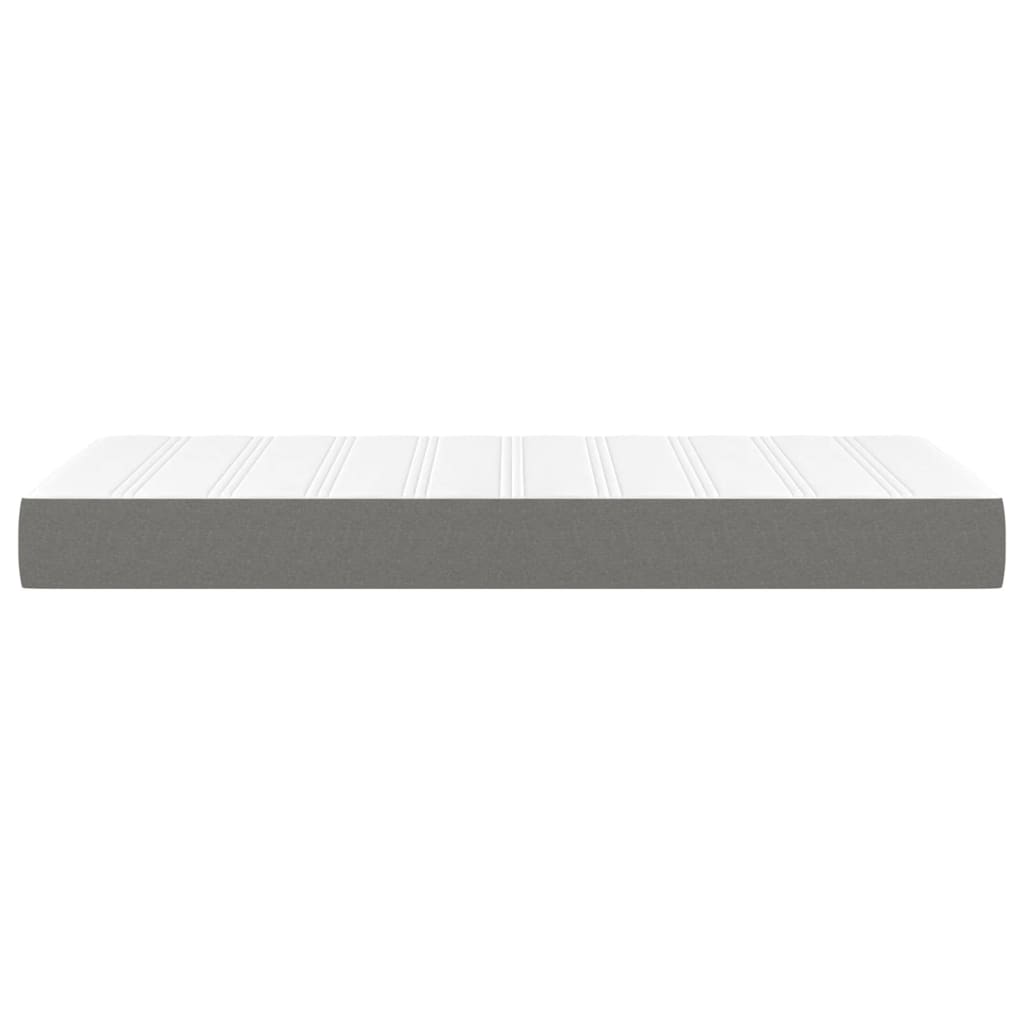 Pocketveringmatras 90x200x20 cm stof donkergrijs