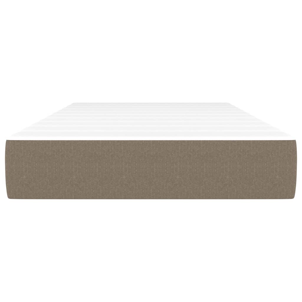 Pocketveringmatras 90x200x20 cm stof taupe