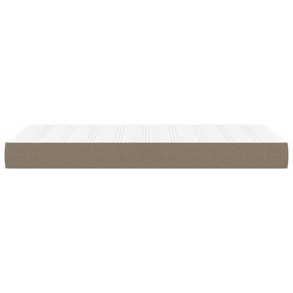 Pocketveringmatras 90x200x20 cm stof taupe
