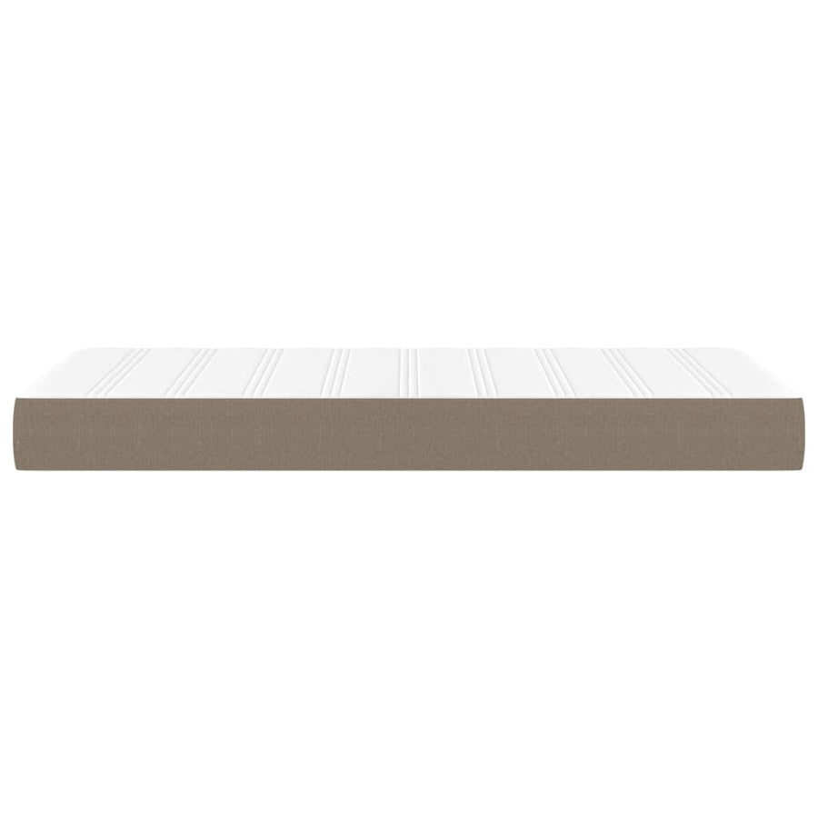 Pocketveringmatras 90x200x20 cm stof taupe