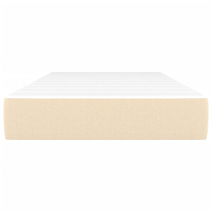 Pocketveringmatras 90x200x20 cm stof crèmekleurig