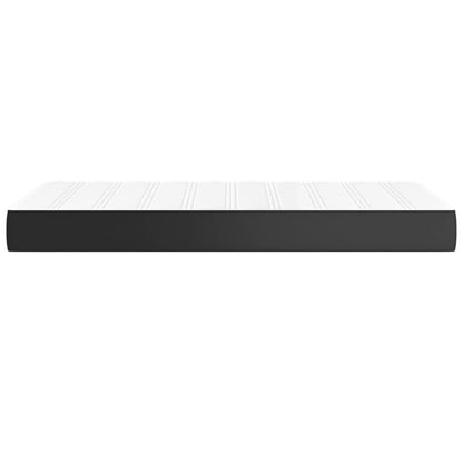 Pocketveringmatras 90x200x20 cm kunstleer zwart
