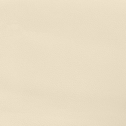 Pocketveringmatras 90x200x20 cm kunstleer crèmekleurig