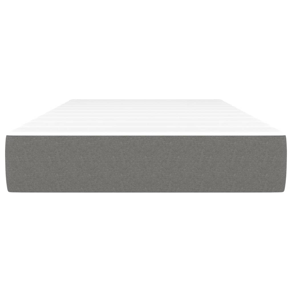 Pocketveringmatras 100x200x20 cm stof donkergrijs