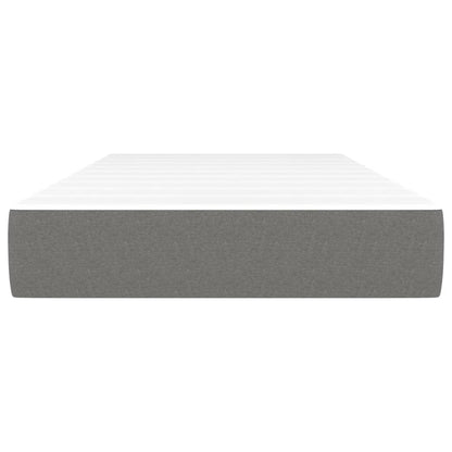 Pocketveringmatras 100x200x20 cm stof donkergrijs