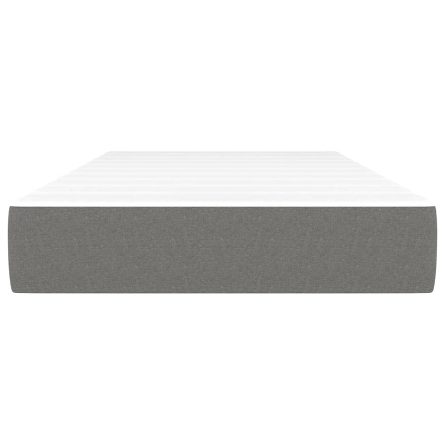 Pocketveringmatras 100x200x20 cm stof donkergrijs