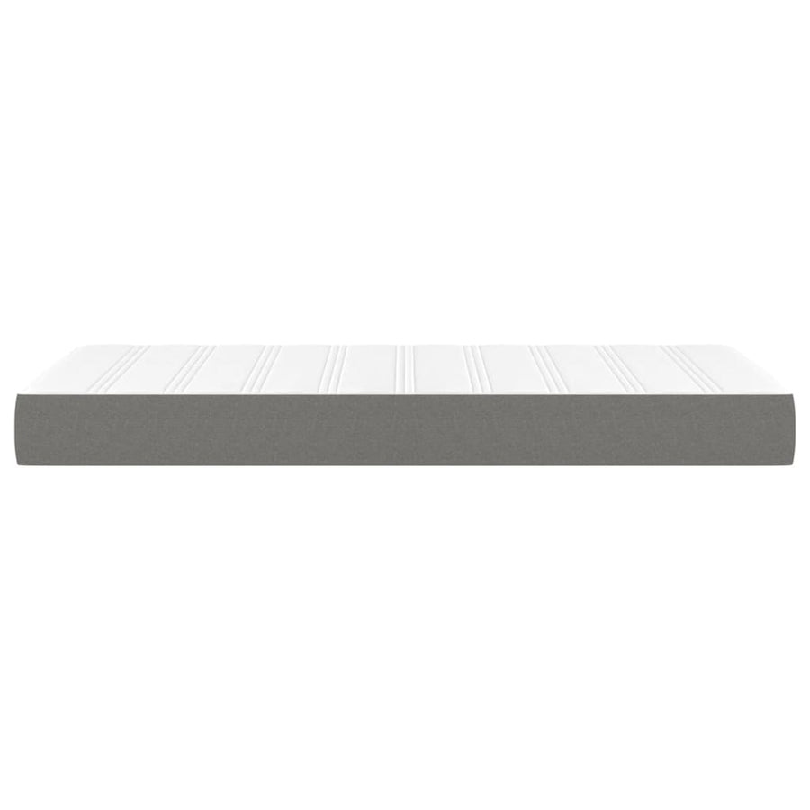 Pocketveringmatras 100x200x20 cm stof donkergrijs