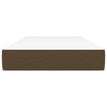 Pocketveringmatras 100x200x20 cm stof donkerbruin