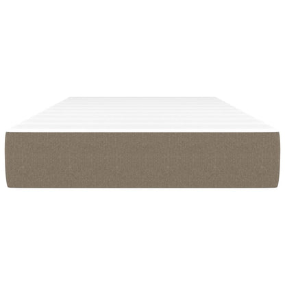 Pocketveringmatras 100x200x20 cm stof taupe
