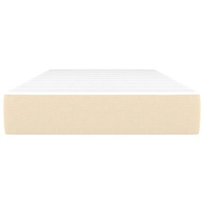 Pocketveringmatras 100x200x20 cm stof crèmekleurig
