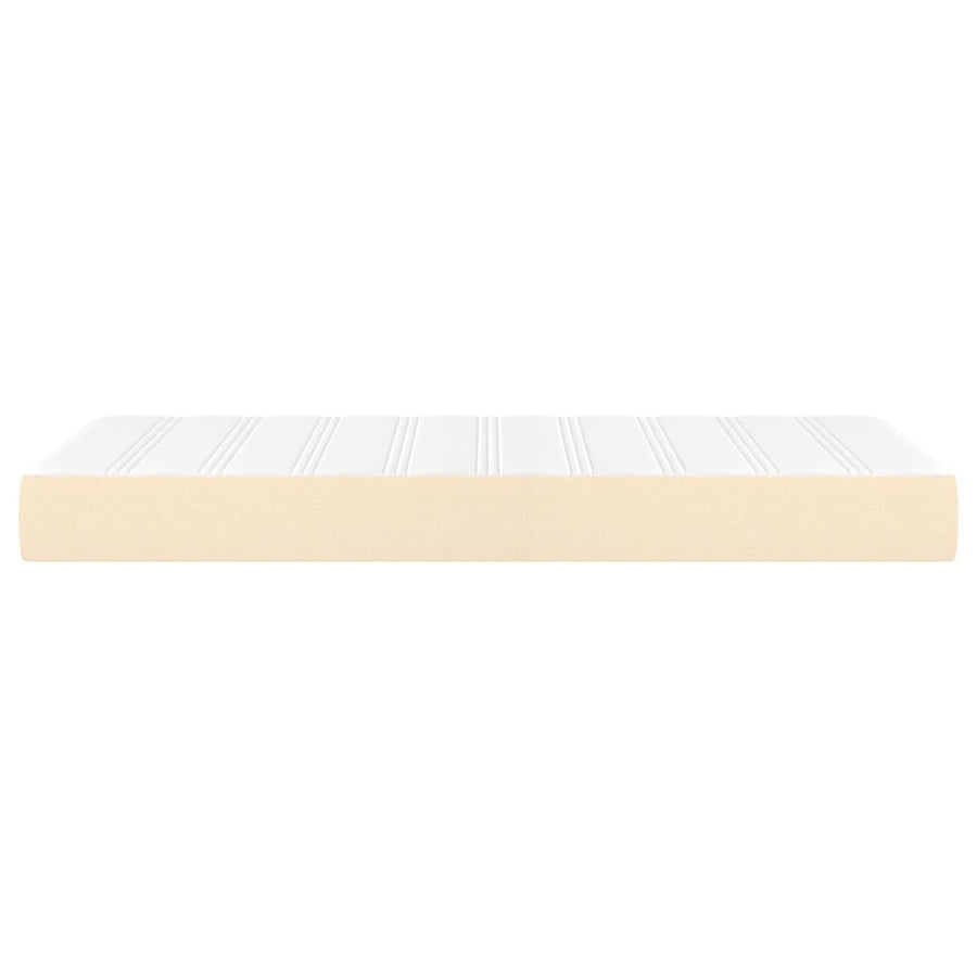 Pocketveringmatras 100x200x20 cm stof crèmekleurig