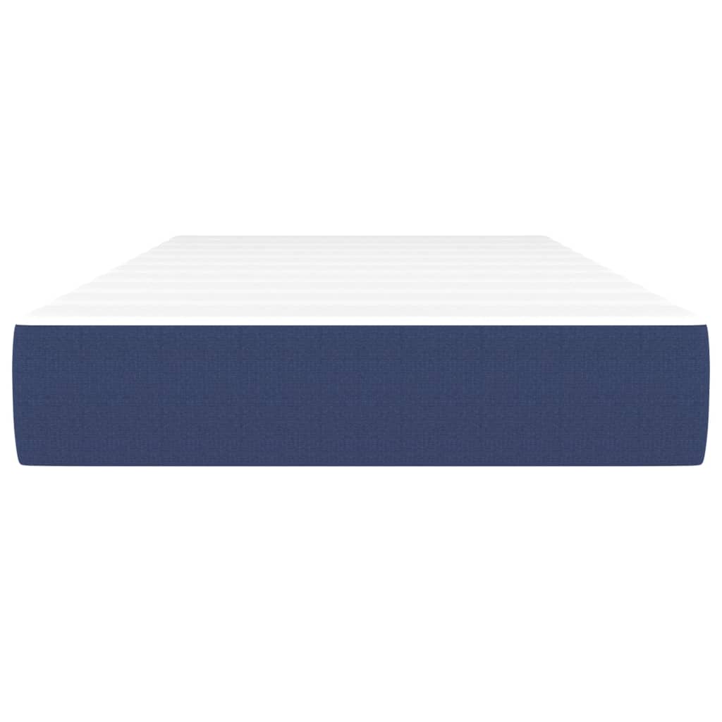 Pocketveringmatras 100x200x20 cm stof blauw