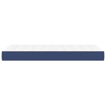 Pocketveringmatras 100x200x20 cm stof blauw