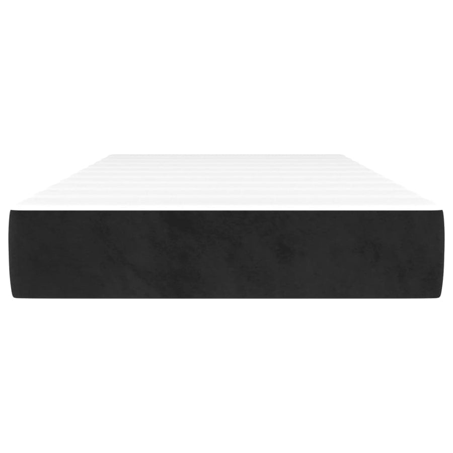 Pocketveringmatras 100X200X20 Cm Fluweel Zwart