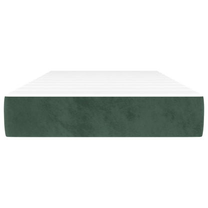 Pocketveringmatras 100X200X20 Cm Fluweel Donkergroen
