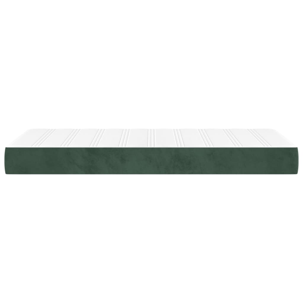 Pocketveringmatras 100X200X20 Cm Fluweel Donkergroen