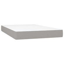 Pocketveringmatras 120x200x20 cm stof lichtgrijs