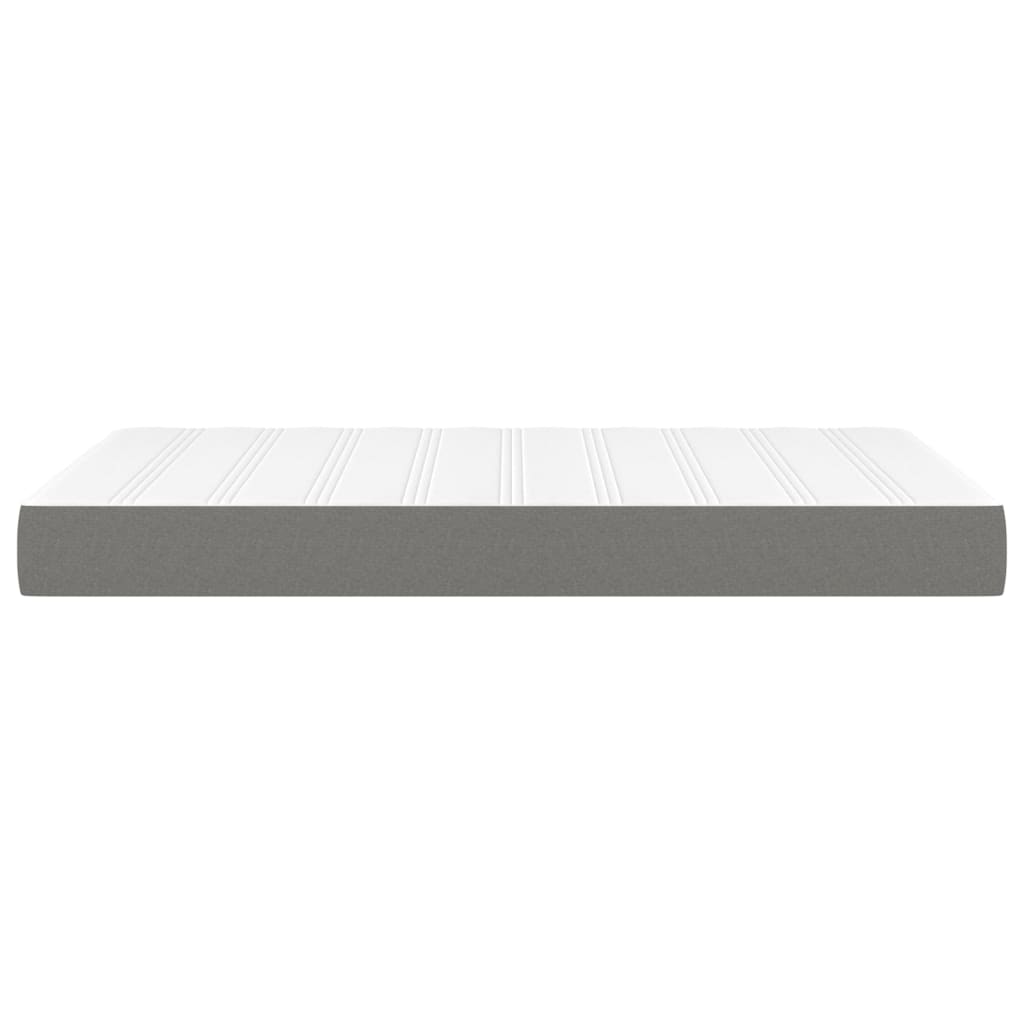 Pocketveringmatras 120x200x20 cm stof donkergrijs