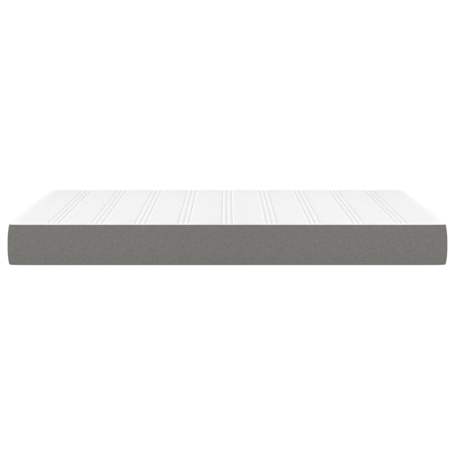 Pocketveringmatras 120x200x20 cm stof donkergrijs