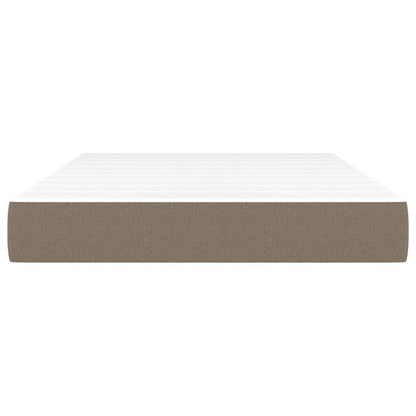 Pocketveringmatras 120x200x20 cm stof taupe