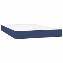 Pocketveringmatras 120x200x20 cm stof blauw