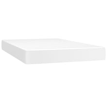 Pocketveringmatras 120x200x20 cm kunstleer wit