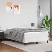 Pocketveringmatras 120x200x20 cm wit kunstleer