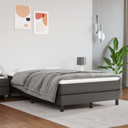 Pocketveringmatras 120x200x20 cm grijs kunstleer