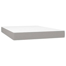 Pocketveringmatras 140x190x20 cm stof lichtgrijs