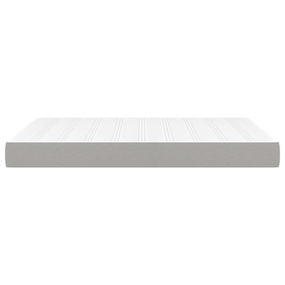 Pocketveringmatras 140x190x20 cm stof lichtgrijs