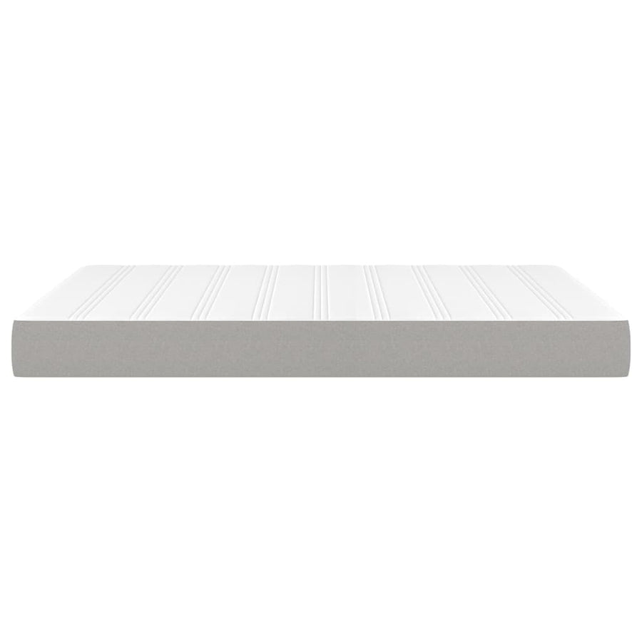 Pocketveringmatras 140x190x20 cm stof lichtgrijs