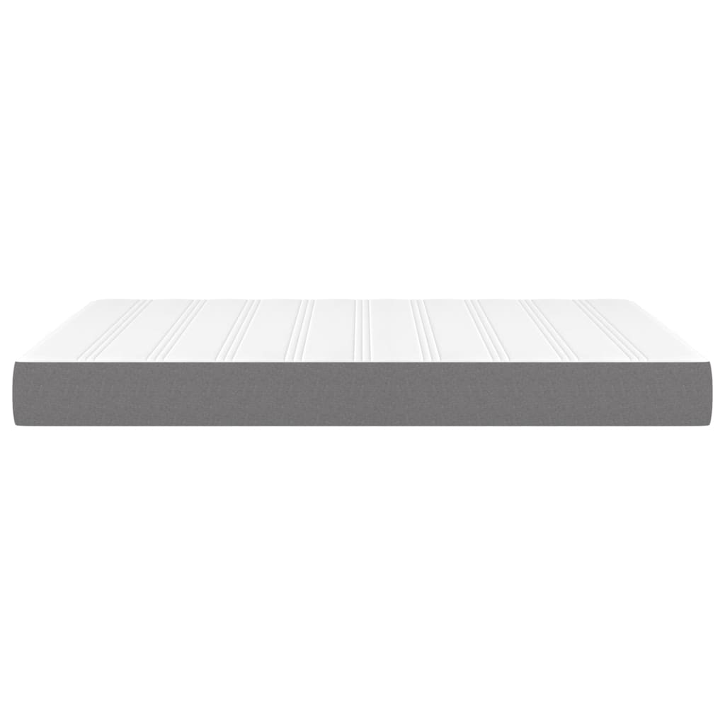 Pocketveringmatras 140x190x20 cm stof donkergrijs
