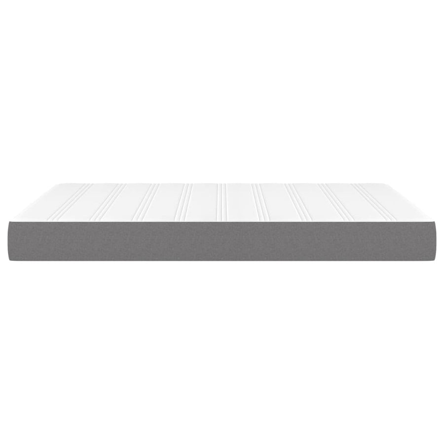 Pocketveringmatras 140x190x20 cm stof donkergrijs