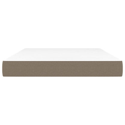 Pocketveringmatras 140x190x20 cm stof taupe