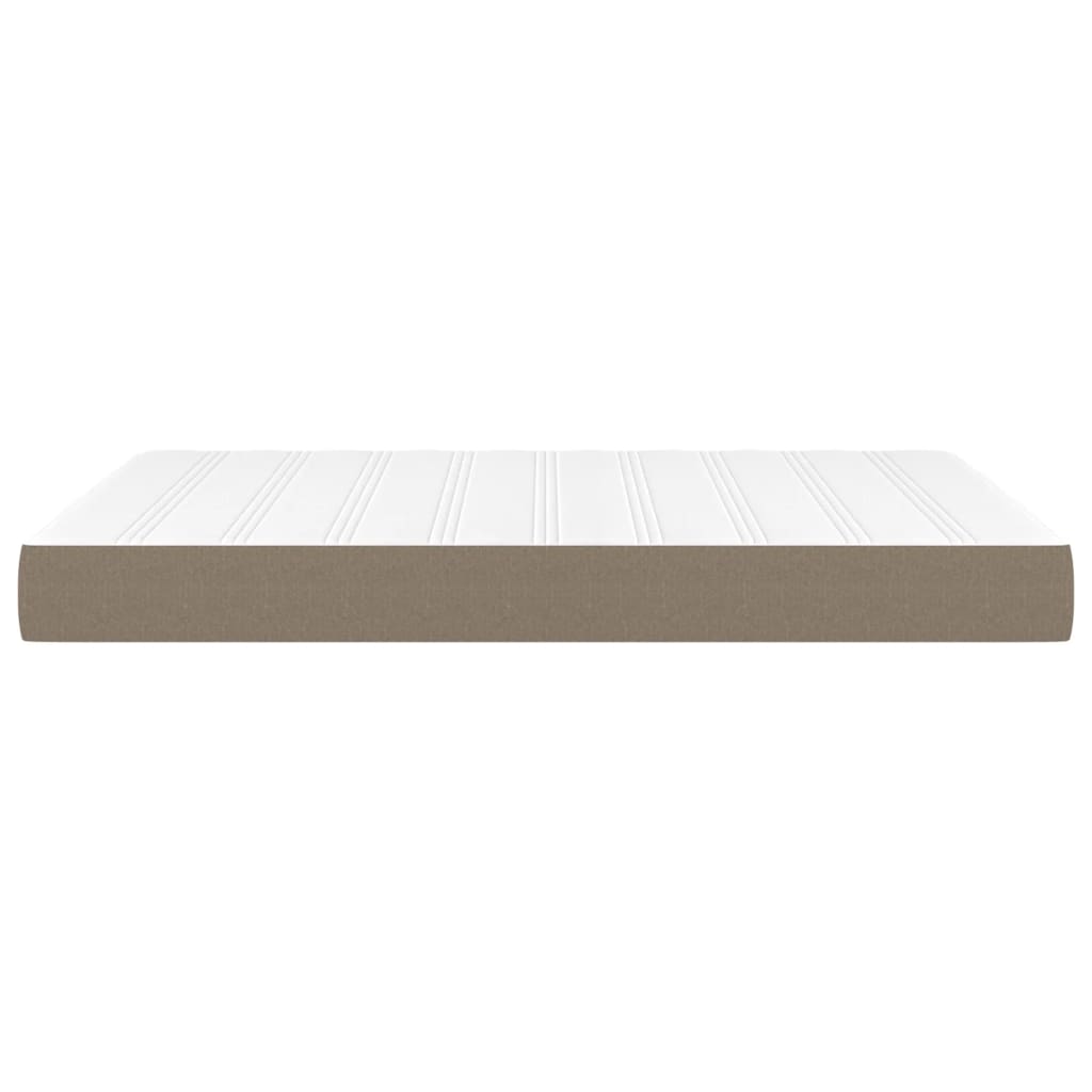 Pocketveringmatras 140x190x20 cm stof taupe