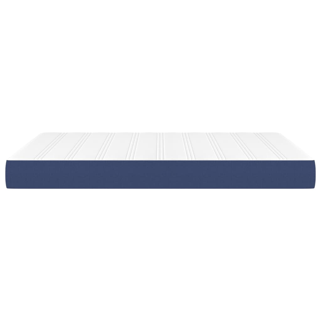 Pocketveringmatras 140x190x20 cm stof blauw