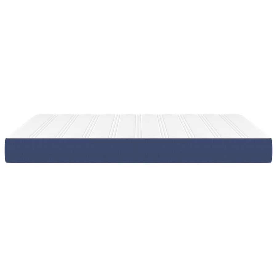 Pocketveringmatras 140x190x20 cm stof blauw