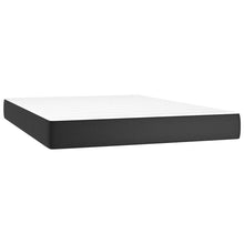 Pocketveringmatras 140x190x20 cm kunstleer zwart