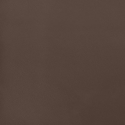 Pocketveringmatras 140x190x20 cm kunstleer bruin