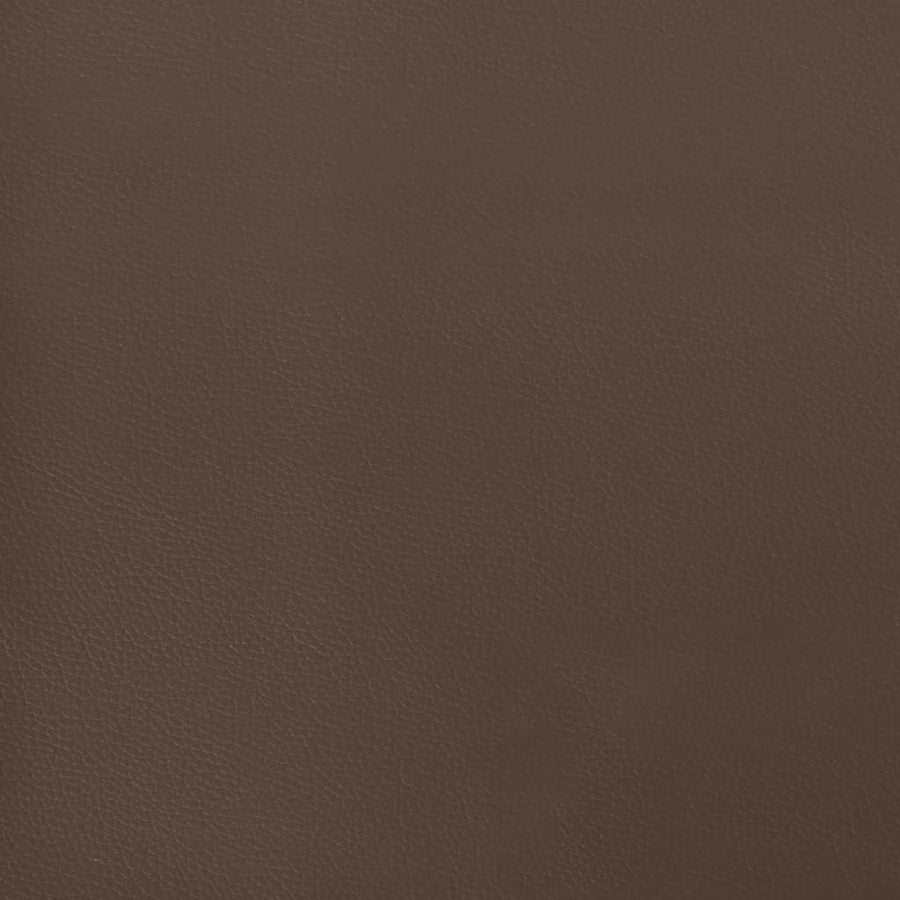 Pocketveringmatras 140x190x20 cm kunstleer bruin