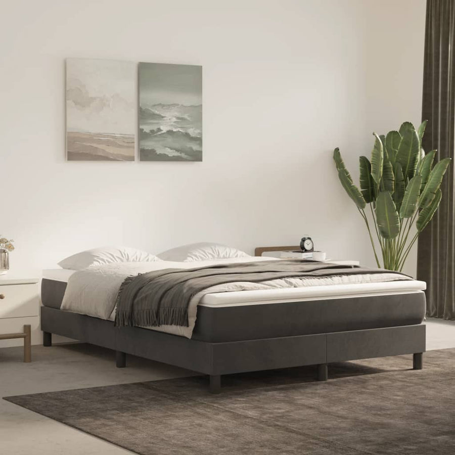 Pocketveringmatras 80X200X20 Cm Fluweel Donkergroen