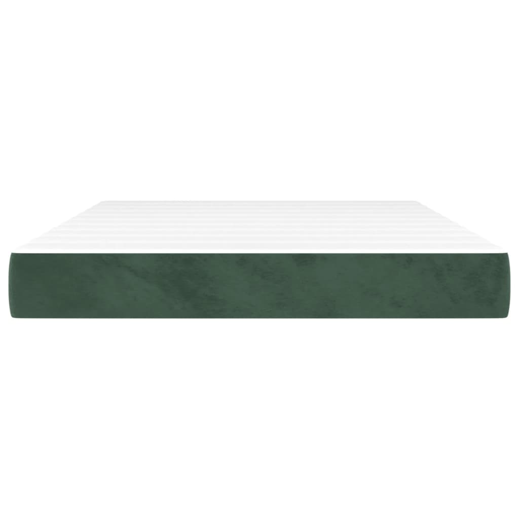 Pocketveringmatras 40X90X20 Cm Fluweel 140 x 190 cm Donkergroen