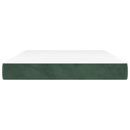 Pocketveringmatras 40X90X20 Cm Fluweel 140 x 190 cm Donkergroen