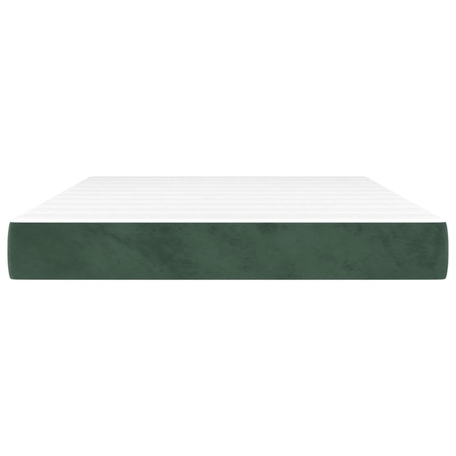 Pocketveringmatras 40X90X20 Cm Fluweel 140 x 190 cm Donkergroen