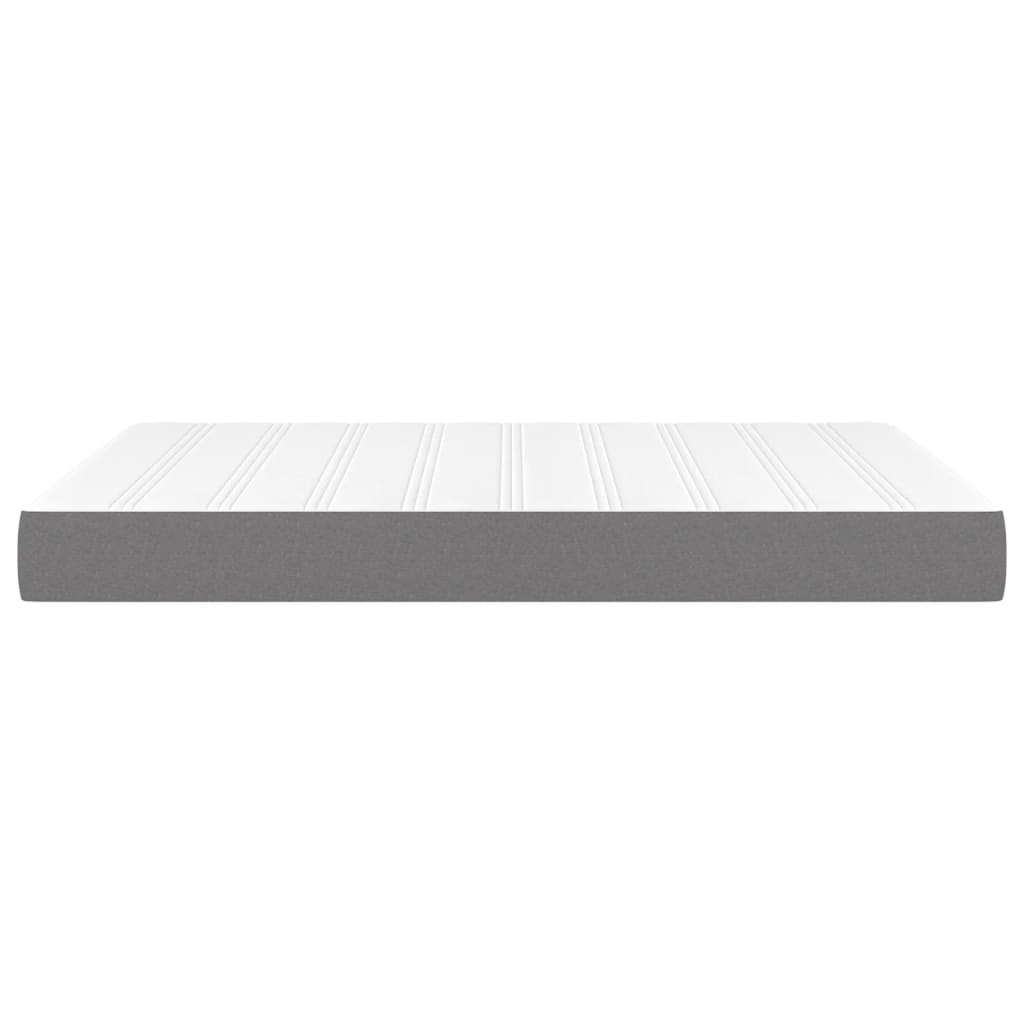 Pocketveringmatras 140x200x20 cm stof donkergrijs