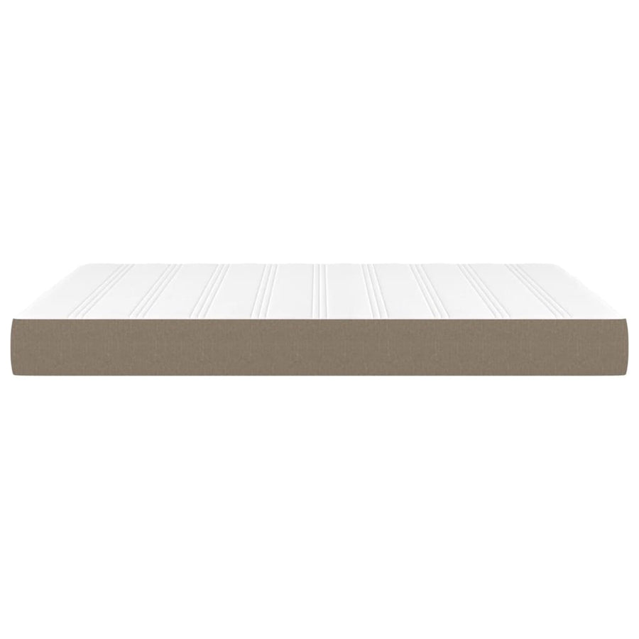Pocketveringmatras 140x200x20 cm stof taupe