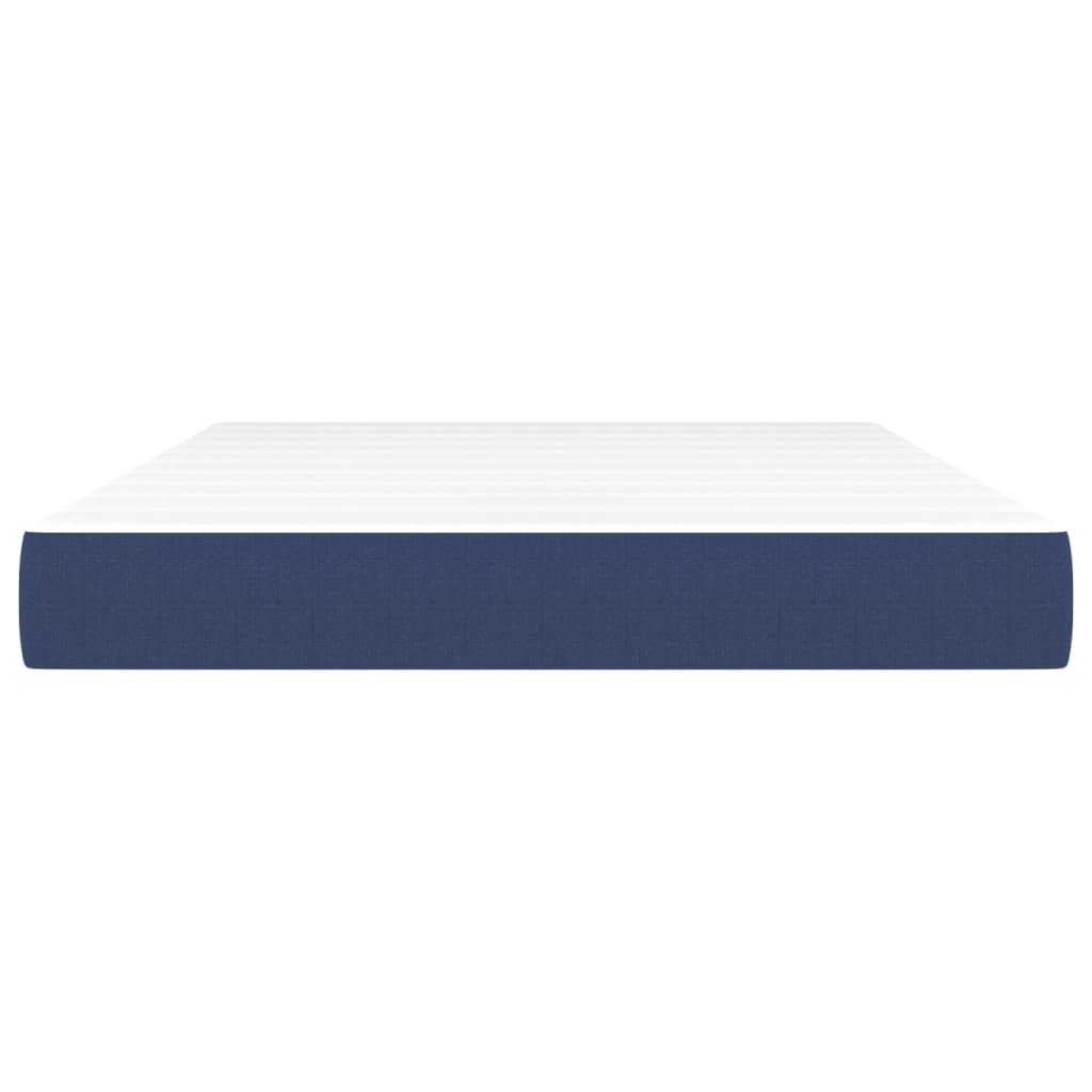 Pocketveringmatras 140x200x20 cm stof blauw