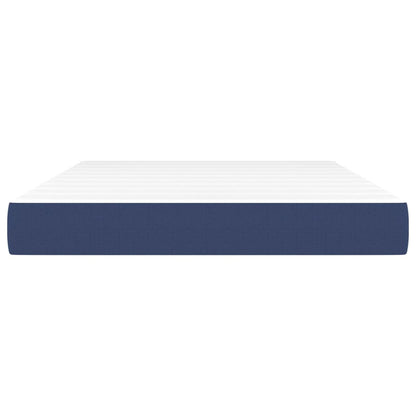 Pocketveringmatras 140x200x20 cm stof blauw