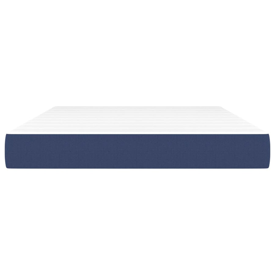 Pocketveringmatras 140x200x20 cm stof blauw